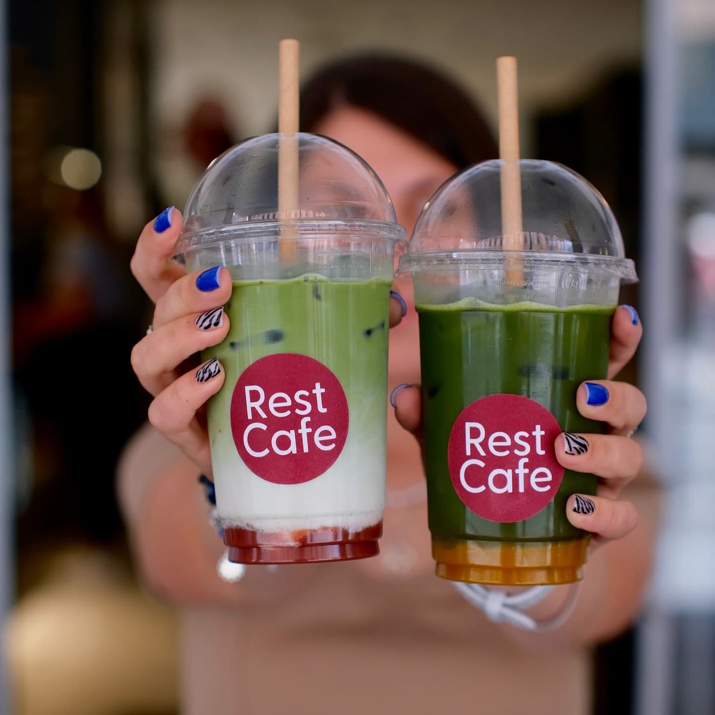 Ledové matcha nápoje